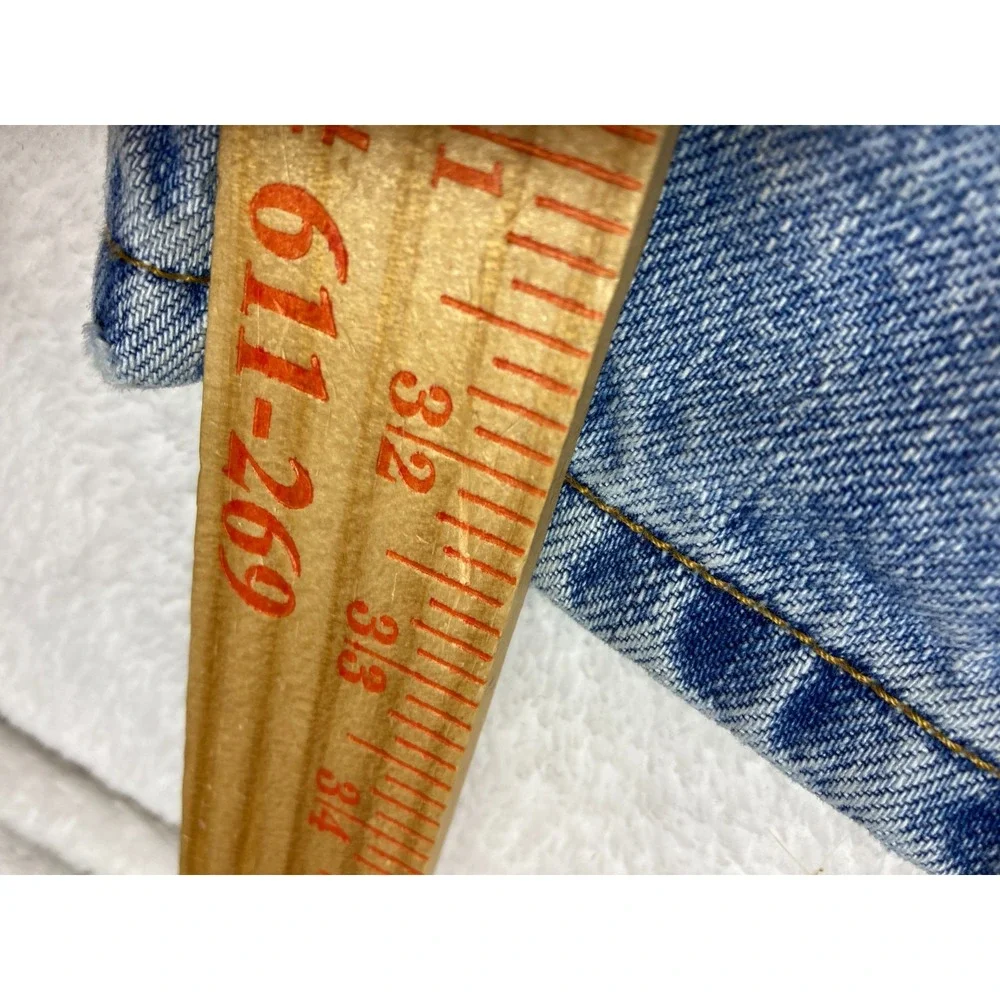 Levi 505 Jeans‎ Blue Denim Mens 36x34  Regular Straight Fit Medium Wash